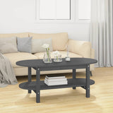 Coffee Table Grey 110x55x45 cm Solid Wood Pine 822289