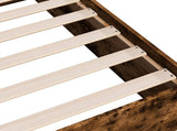 Bed Frame without Mattress Smoked Oak 90x190 cm Single 3281067