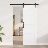 Sliding Door ORKDAL White 73.5 x 211 cm Solid Pine Wood 3333777