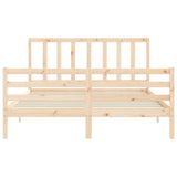 Bed Frame without Mattress 160x200 cm Solid Wood Pine 3193866