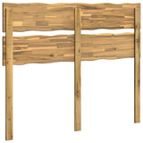 Live Edge Headboard ROSTOCK White 160 cm Solid Acacia Wood 903286