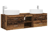 Bathroom Furniture Set 3 pcs Old Wood 49.5 x 44.5 x 65.5 cm 3405953
