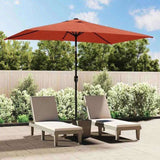 Garden Parasol Terracotta Polyester 300x200 cm Tiltable 44504