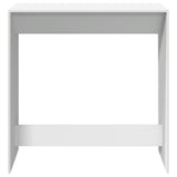 Bar Table White 102x50x103.5 cm Engineered Wood 854427