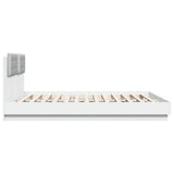 Bed Frame with LED without Mattress White 180x200 cm Super King 3209989