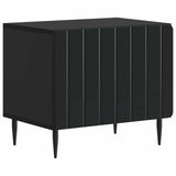 TV Cabinet Black Engineered Wood 896456