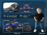12V Kids Electric Ride On Car with 3 Wheeler, MP3 Player, Horn, 2 Speeds, LED Lights for Boys & T3398P422430