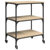 Kitchen Trolley Sonoma Oak 60 x 41 x 76 cm Engineered Wood 883005