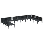 Garden Sofa Set Anthracite Steel 3379012
