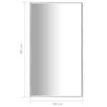 ZNTS Mirror Silver 80x60 cm 322735