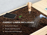 46 x 94cm Wooden Raised Planter, with Shelves - Natural Finish T3398P328509
