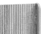 Bed Frame with Storage and Headboard Grey Sonoma 3414092