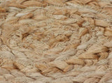 Area Rug Braided Design Jute 180 cm Round 343590