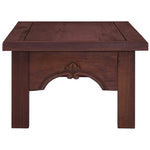 ZNTS Coffee Table Classical Brown 100x50x30 cm Solid Mahogany Wood 288828