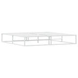 Bed Frame without Mattress White 200x200 cm Metal 4017428
