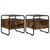 Bedside Cabinet 2 pcs Smoked Oak 40 x 39.5 x 40 cm 8007676