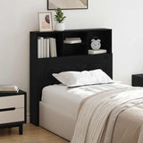 Headboard Cabinet Black Oak 100 x 19 x 103.5 cm Engineered Wood 879446