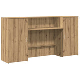 Reception Desk Artisan Oak 200x50x103,5 cm Engineered Wood 3324222