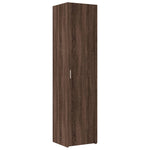 Slim Storage Cabinet Brown Oak 45x42.5x225 cm Engineered Wood 3281293