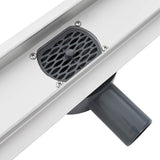 Shower Drain Line Design with 360&deg Siphon Silver 50 cm 42015979