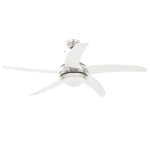 Ornate Ceiling Fan with Light 128 cm White 50538