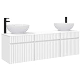 Bathroom Cabinet Set 3 pcs White 49 x 44.5 x 66.5 cm 3405757