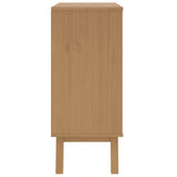 Drawer Cabinet OLDEN Grey and Brown Solid Wood Pine 358589
