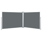 Retractable Side Awning Anthracite 140x1000 cm 48486