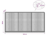Gabion with 5 mm Wire and 5x2.5 cm Mesh 300x50x200 cm 3463824