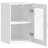 Kitchen Wall Cabinet with Glass Door Porto High Gloss White 854009