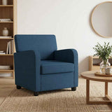 Armchair Blue Fabric 42043401