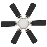 Ceiling Fan with Light 82 cm Black 42035662