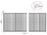 Gabion with 3.5 mm Wire and 5x2.5 cm Mesh 1150x30x200 cm 3461825