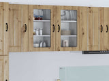 Wall Glass Cabinet LUCCA Artisan Oak 40 x 31 x 80 cm 885003