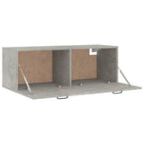 Wall Cabinet Concrete Grey 100x36.5x35 cm Engineered Wood 812955