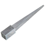 ZNTS Ground Spikes 12 pcs Silver 8x8x76 cm Galvanised Steel 145409