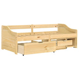Day Bed with 3 Drawers without Mattress "IRUN" 90x200 cm 3185213
