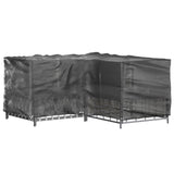 L-Shaped Garden Furniture Covers 2 pcs 16 Eyelets 215x215x90 cm 3155371