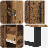 Highboard with Drawer 2 pcs Old Wood 69.5 x 34 x 180 cm 3415738
