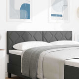 Headboard with Headboard Dark Grey 144 cm Faux Leather 42007242
