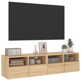 TV Wall Cabinets 2 pcs Sonoma Oak 60x30x30 cm Engineered Wood 836859