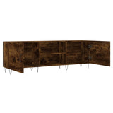 TV Cabinet Smoked Oak 150x30x50 cm Engineered Wood 829097