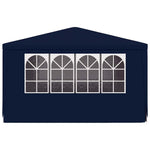 Professional Party Tent with Side Walls 4x4 m Blue 90 g/m 48526