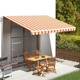 Replacement Fabric for Awning Yellow and Orange 4.5x3.5 m 312020