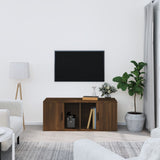 TV Cabinet Brown Oak 100x35x40 cm Engineered Wood 816807