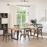Dining Table Legs V-Shape 2 pcs Anthracite 100x cm Steel 4012658