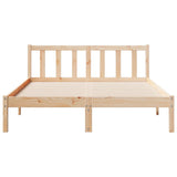 Extra Long Bed Frame without Mattress 160x220 cm Solid Wood Pine 852450