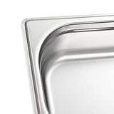 Gastronorm Containers 8 pcs GN 1/4 65 mm Stainless Steel 50901