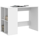 Desk White 102x50x75 cm Engineered Wood 840541