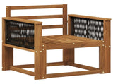 Outdoor Middle Sofa Solid Acacia Wood Natural 3438828